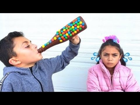 Hadil plays as a candy seller.