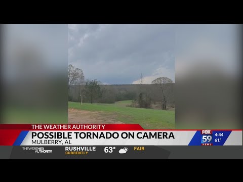 Possible tornado in Alabama caught on video
