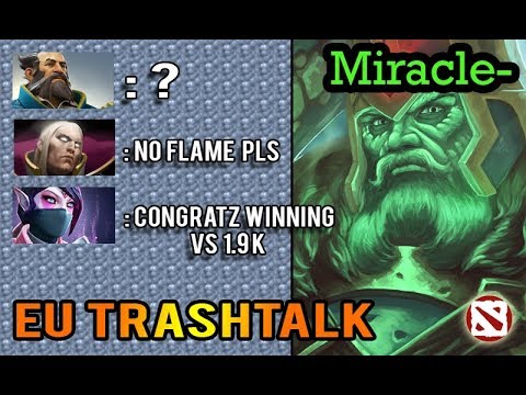 Miracle- Wraith King With DotA 2 Trashtalk | EU Trashtalk