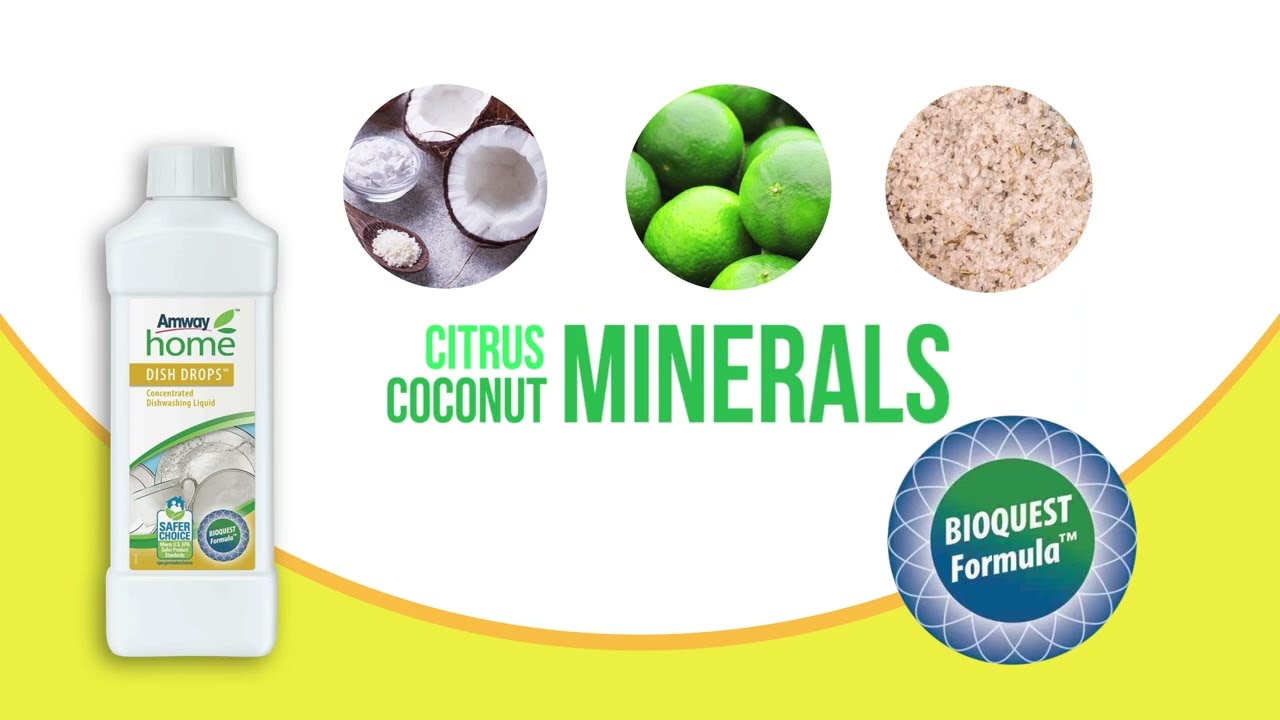 Sparkling Clean With DISH DROPS™ 1L Concentrated Dishwashing Liquid