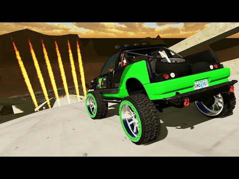 High Speed Crazy Jumps Crashes #43 BeamNG Drive
