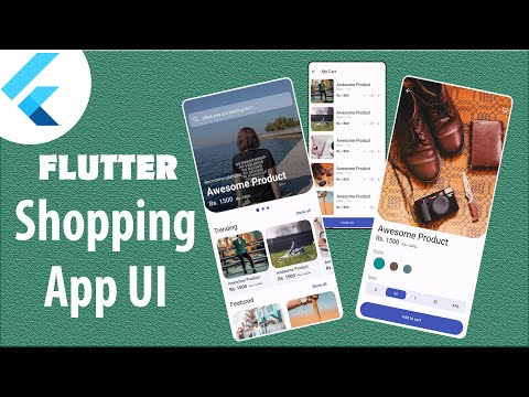 Shopping App UI Design with Flutter | Flutter UI Design | Speed Code