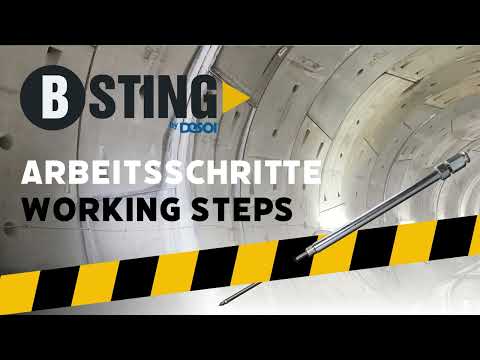 B STING® Fugeninjektionsnadel - Arbeitsschritte; B-STING® joint injection needle - Working steps