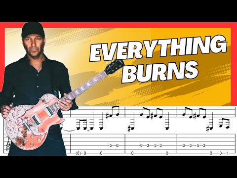 Everything Burns Tom Morello Guitar Lesson + Tab