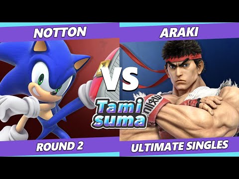 TAMISUMA 204 SSBU - Notton (Sonic) Vs. Araki (Ryu) Smash Ultimate Round 2