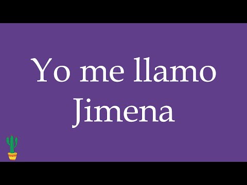 How to Pronounce ''Yo me llamo Jimena'' (My Name is Jimena) Correctly in Spanish 🇲🇽