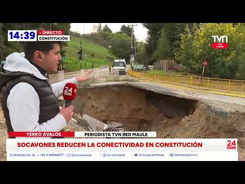 Constitución es la comuna más afectada por sistema frontal en la región | 24 Horas TVN - Red Maule