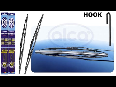 How to fit alca UNIVERSAL windscreen wiper blades on hook wiper arm