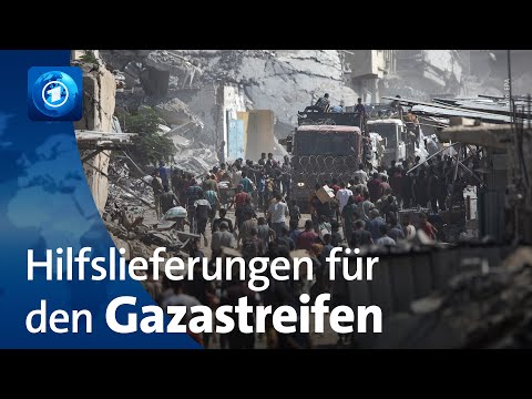 Waffenruhe im Gazastreifen: Hilfslieferungen erwartet