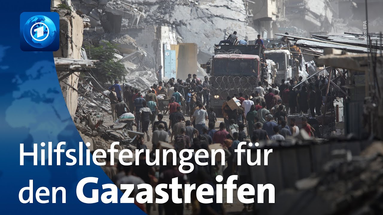 Waffenruhe im Gazastreifen: Hilfslieferungen erwartet