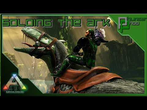 Soloing the Ark S4E134 - ABERRATION DAY 6 JOURNEY FOR BLUE GEMS - MEGALOSAURUS TAMING