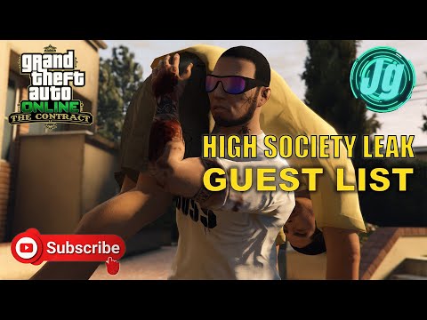 GTA V Online: The Contract DLC – High Society Leak (Prep: Guest List) [4K/60fps]