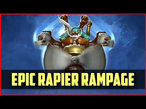 Gyrocopter Rapier Rampage by TpoH vs GB @ The Defense DOTA 2
