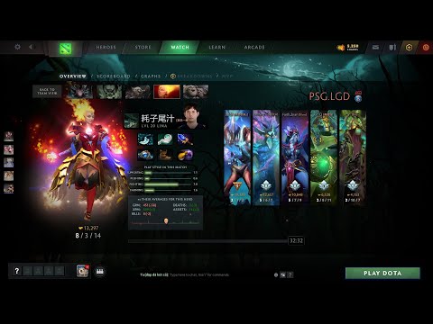 dota2sup fy lina - elephant vs PSG.LGD - dota pit