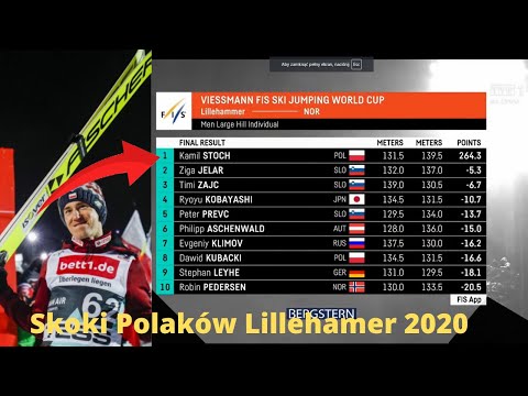 Skoki Polaków Lillehammer 2020#lillehammer #skokinarciarskie #zwycięstwo