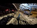 Riding Mtb At Night In Heavy Snow Snowy Urban Downhill