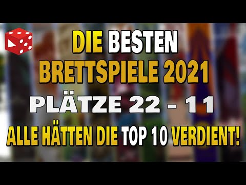 Die besten Brettspiele 2021 - Meine Highlights & Top Spiele des aktuellen Jahres - Plätze 22 - 11