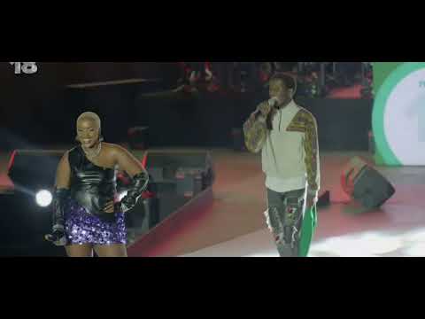 Femi One performs UTAWEZANA FT Mejja Mgenge  MPESA 18 concert @mejjagenge_official @FemiOne