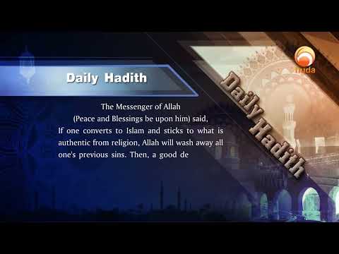 Daily Hadith 7  Allah will wash away all one's previous sins  #hudatv