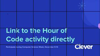 Hour of Code: How to use CodeHS in Clever