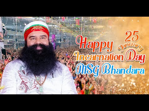 Happy Incarnation Day of Shah Satnam Ji | MSG Bhandara LIVE | Saint Dr. MSG | 25 January 2023 |