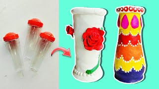 DIY Flower Pot from Waste Bottle - Easy Upcycling Idea! 5 minute craft ideas! #diy #craft #youtube