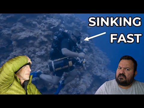 Divers React to Out of Control Tec Diver sinking into Diver's Cemetery