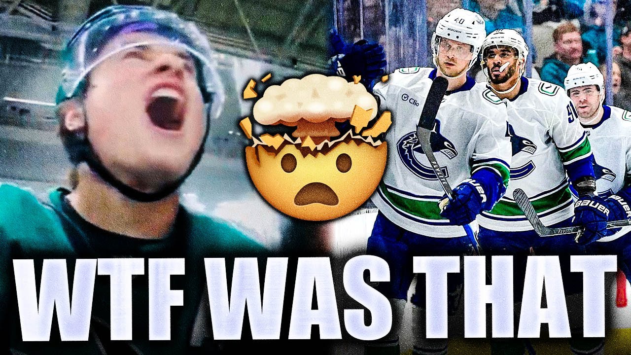 ELIAS PETTERSSON SCORES THE GOAL OF THE YEAR + MACKLIN CELEBRINI THROWS A TANTRUM: SHARKS VS CANUCKS