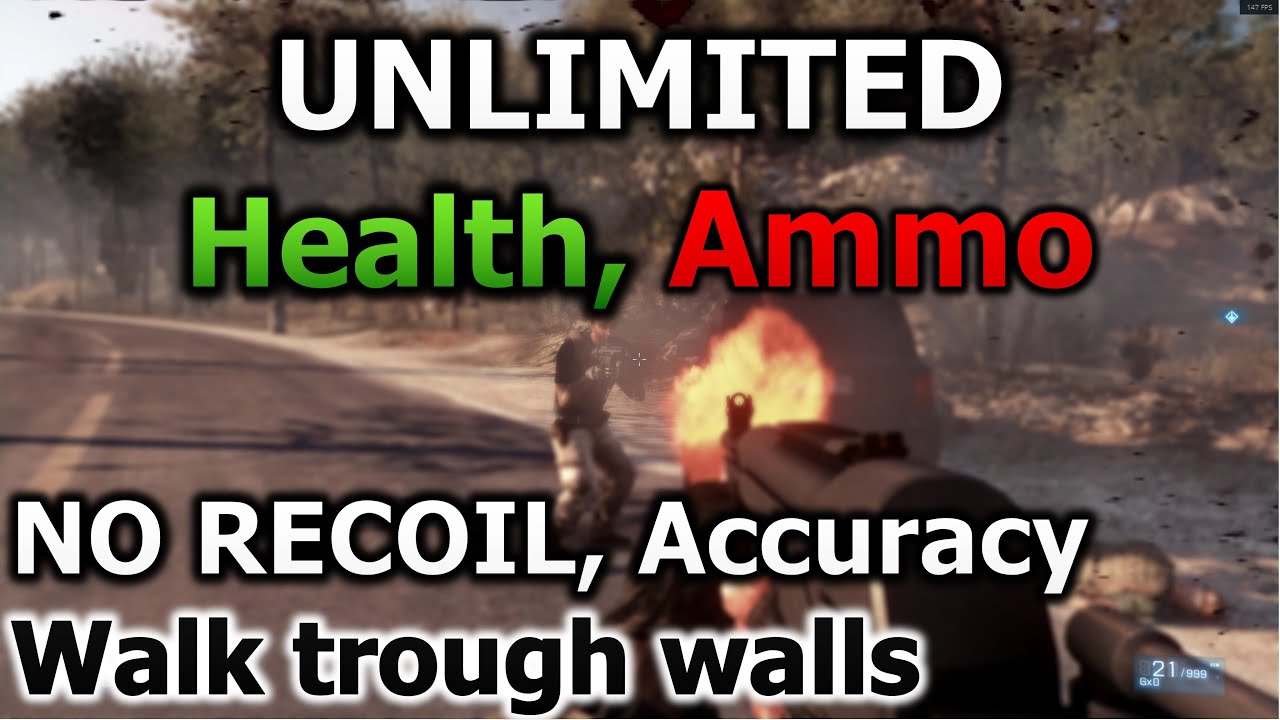 Battlefield 3 - Cheats | Unlimited Health, Ammo, NO RECOIL, Walk trough walls