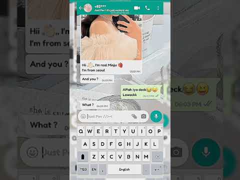 POV DICHAT SAMA MINJU IZONE ♡ || pov whatsmock fake chat || Ib Tiktok chaabutterflyy || #whatsmock