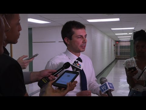 Democratic presidential candidate Pete Buttigieg faced criticism Sunday from angry residents of South Bend, Indiana, at an emotional town hall meeting a week after a white police officer fatally shot a black man in the city where he is mayor. (June 24)