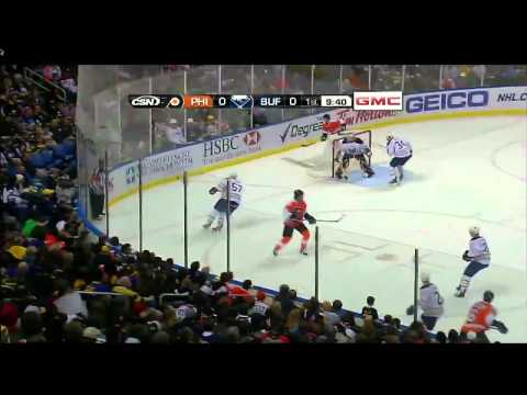 Scott Hartnell Slapshot Goal (4/8/11) [HD]