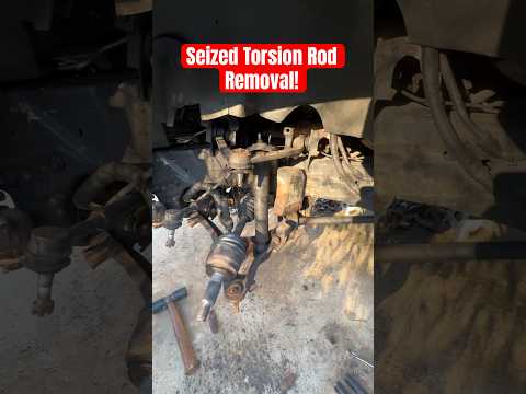 Easy way to remove a seized torsion rod #shorts
