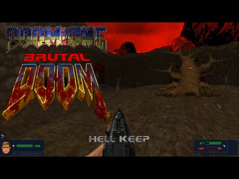 BRUTAL DOOM v20 J & Doom:ONE - Inferno [720p]