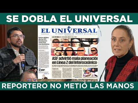 THERE'S A FIGHT AT THE MORNING PRESS CONFERENCE: Sheinbaum vs. El Universal over the inhumane fro...