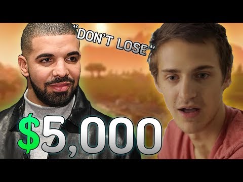 Drake Bets Ninja $5,000 He Won't Clutch The Win... Then This Happened!