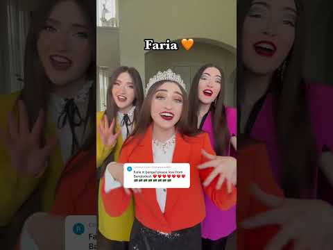 Faria Name Song In Bengali! 🇧🇩🤩🇮🇳 K3 Sisters #shorts #bengali #india #bangladesh #hindi #viral