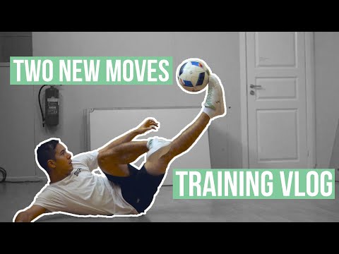 LANDING TWO NEW MOVES! - Football Freestyle training vlog