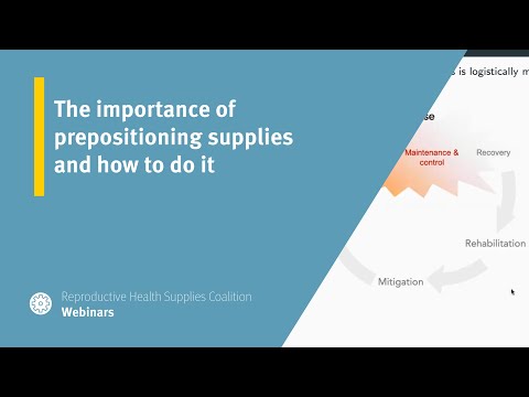 The importance of prepositioning supplies and how to do it