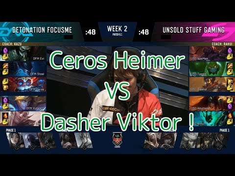 DFM (Ceros Heimer) VS USG (Dasher Victor) - LJL 2019 Spring Week 2 Game 5