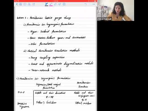 Quantum Simulation (Zohreh Davoudi): Lecture 1