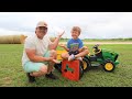 What's in the mystery box | Opening surprise box on the farm using tractors and more