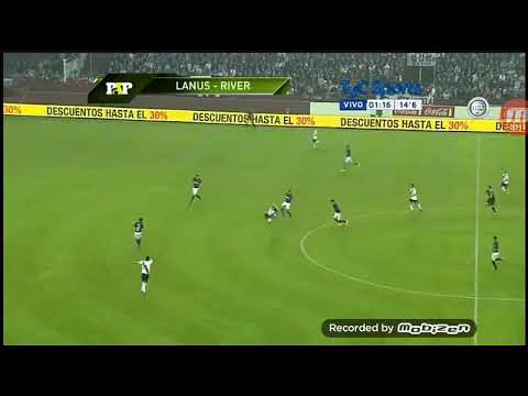 Patada de expulsión River vs Lanús torneo de transición 2014