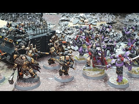 3 way, 3 player, Warhammer 40k battle report, Chaos on Chaos on Chaos