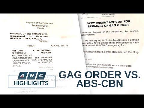 PH Solicitor General asks Supreme Court to issue gag order vs. ABS-CBN | ANC Highlights