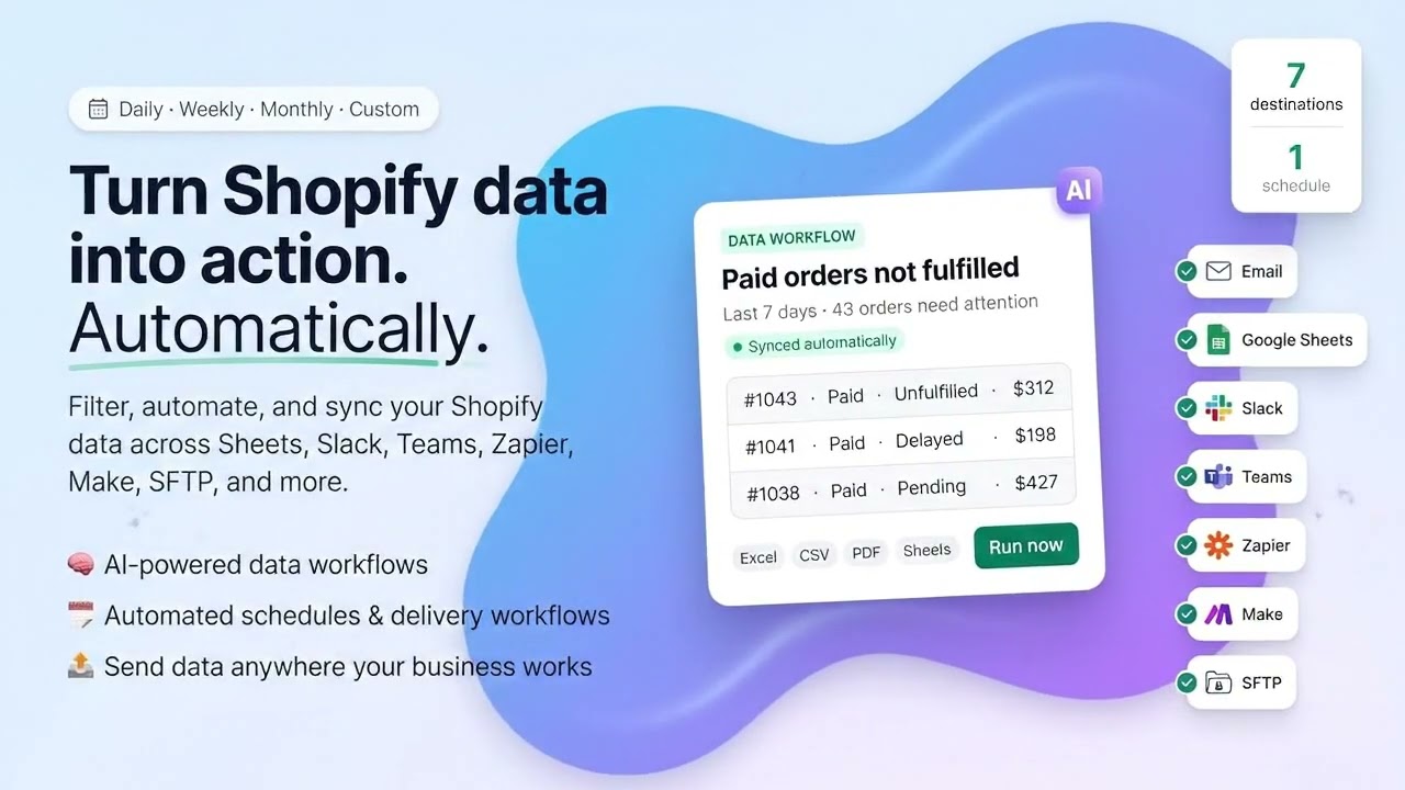 Easy Reports & Data Export Demo
