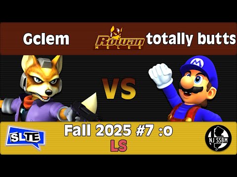 Rowan SSBM Fall 2025 #7: Gclem (Fox) Vs. totally butts (Mario) - LS