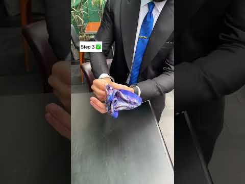 Easy way to fold pocket square👌🏻 #shorts
