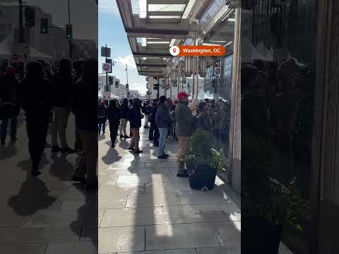 Trump supporters watch inauguration from hotels, restaurants