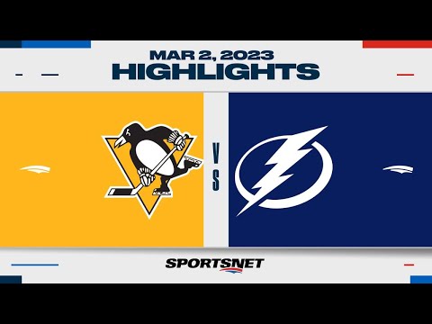 NHL Highlights | Penguins vs. Lightning - March 2, 2023